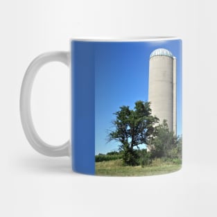 Silo Beside a Weathered Barn Mug